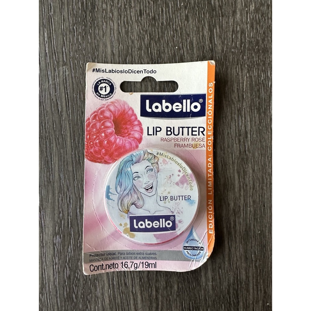 Labello Lip Butter Tin.‎ Raspberry Rose. New Sealed Original Packaging. 19ml